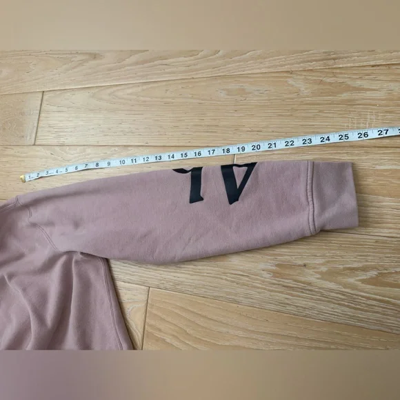 Abercrombie‎ women’s spell out logo sweatshirt size M pink 90’s soft lounge - Picture 5 of 7